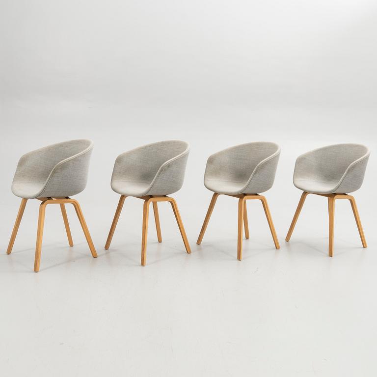 Stolar, 4 st, "About a Chair 23", HAY, 2000-tal.