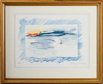 Gösta Linderholm · GÖSTA LINDERHOLM, färglitografi, signerad, numrerad 37/225.