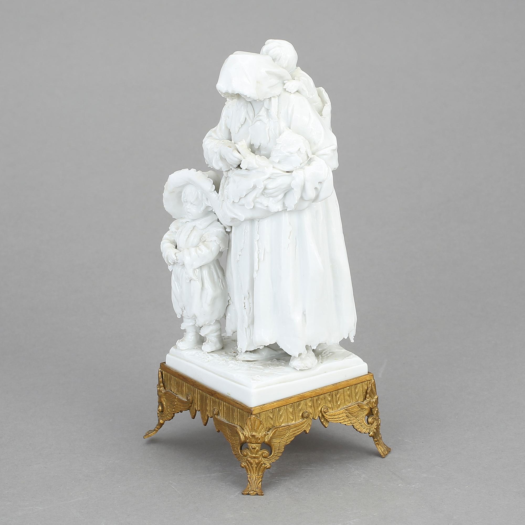 FIGURIN, porslin, Sèvres-liknande märke, 1800-tal.