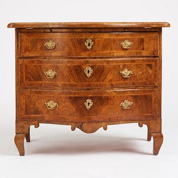 A Swedish late Baroque commode, mid 18th century.