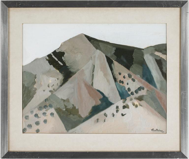 SIXTEN LUNDBOHM, olja på pannå, signerad.