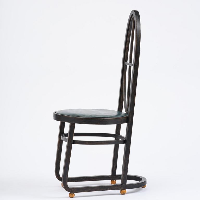 Carl Bergsten, stol, Gemla Leksaksfabrik, Diö, för Konst- och industriutställningen, Norrköping, 1906.