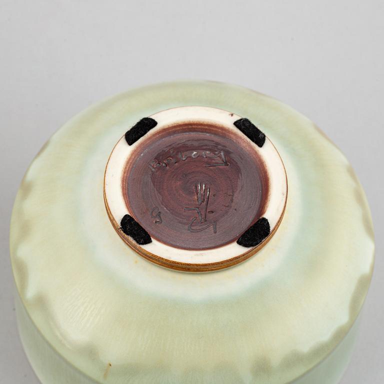 BERNDT FRIBERG, Two stoneware bowls, , Gustavsberg studio, Sweden 1960 and 1965.