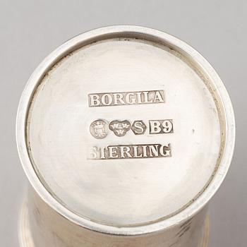Bägare, 4 st, silver, Stockholm, bl a Atelier Borgila 1952.