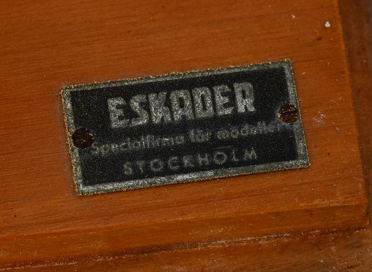 BÅTMODELL, etikettmärkt Eskader, Stockholm, 1900-tal.