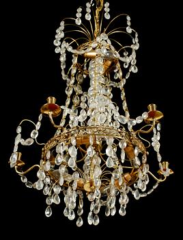 LJUSKRONA, gustaviansk stil, 1900-talets mitt. Höjd ca 75 cm.