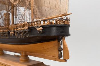 A model of a United States Navy Steam Ship USS Hartford, mid 20th century.