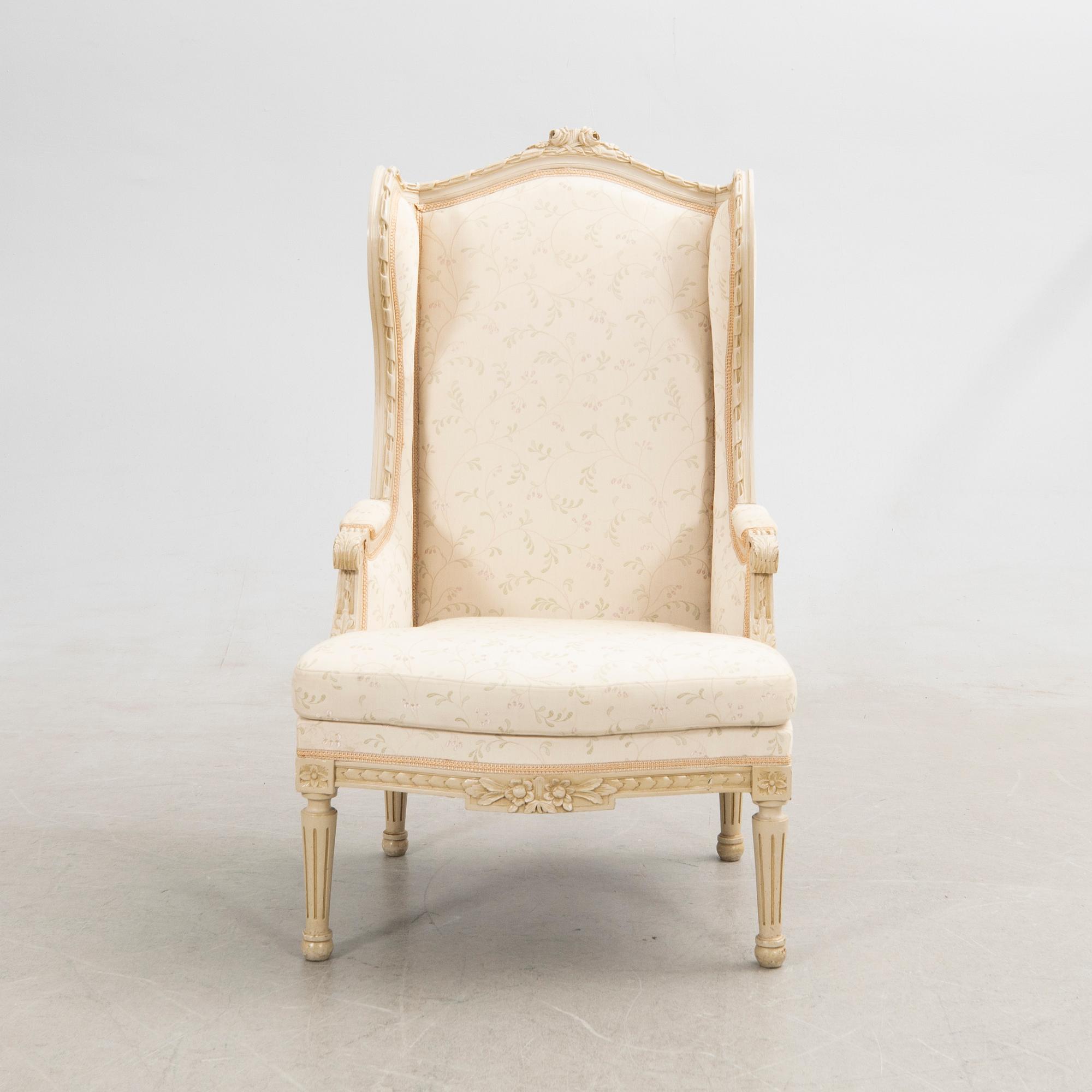 Fåtölj, Bergère, Louis XVI-stil, Frankrike.