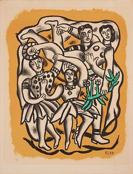963. Fernand Léger, "Les Danseuses (Fond Jaune)".