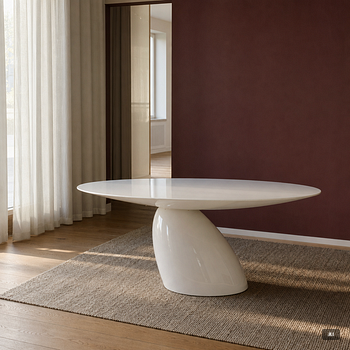 Eero Aarnio, a dining table, 'Parabel', designed in 1994.