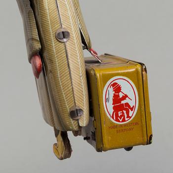 FRITZ VOIGT, man with suitcase, Germany, 1950's.