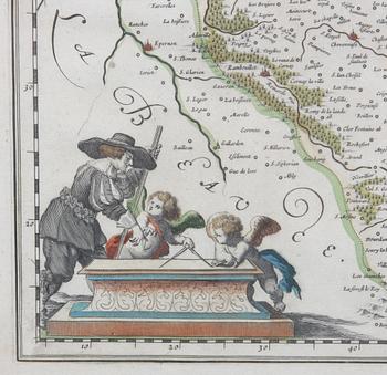 KARTA, kolorerad, Anno 1630, Kaerius,
"Bohemia".