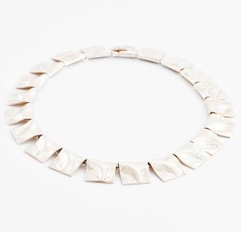 Björn Weckström, collier sterlingsilver "Galaktiska toppar", Finland 1985.