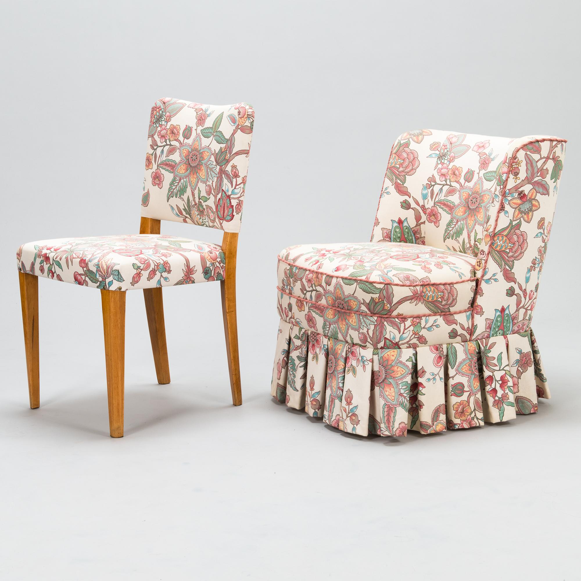 STOL och FÅTÖLJ, Stockmann oy ab, Finland sent 1940-tal.