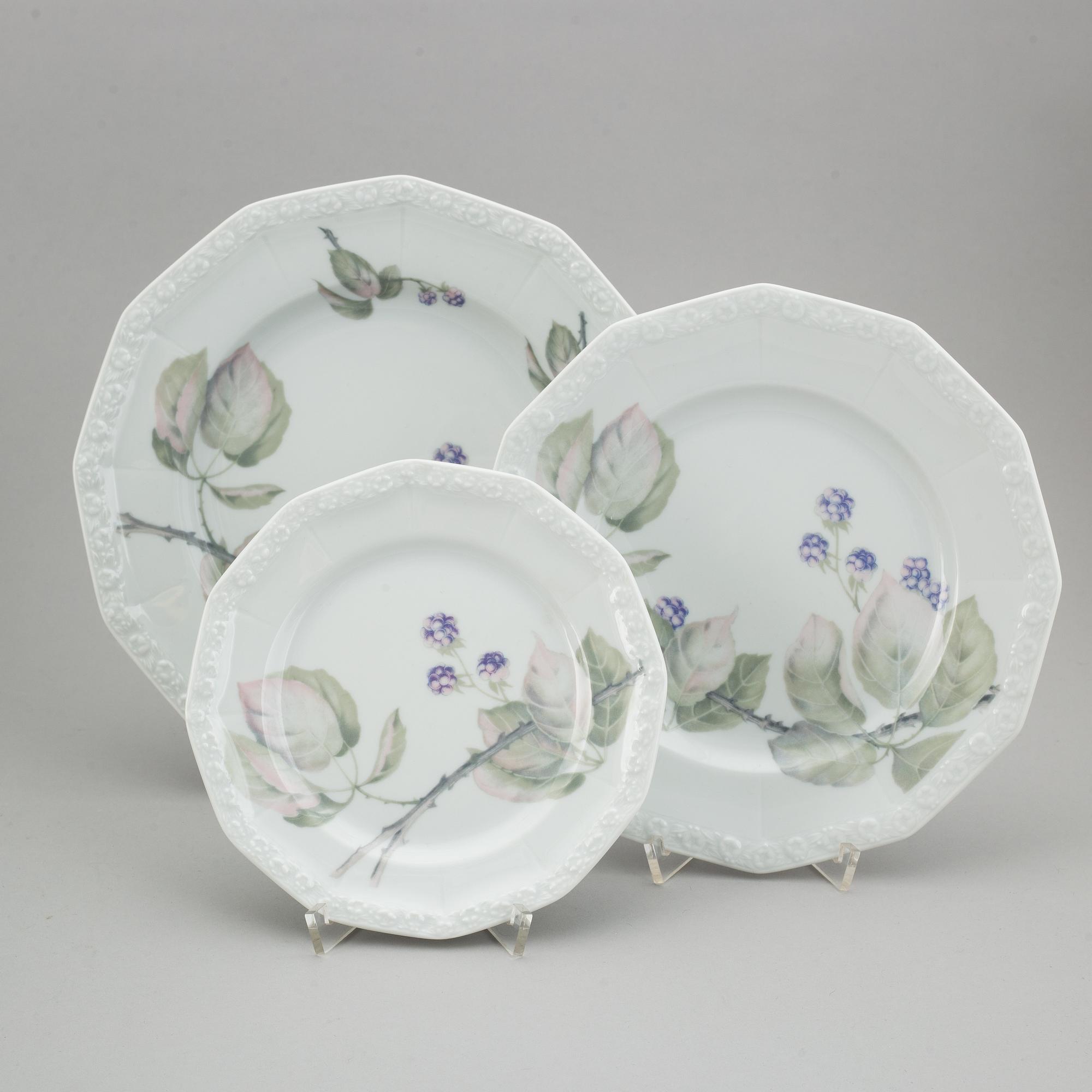 MATSERVIS, 93 delar, Rosenthal Maria Björnbär, 1900-tal.