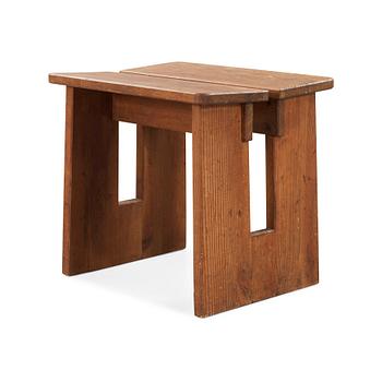 472. Axel Einar Hjorth, a stained pine stool, Nordiska Kompaniet, 1930's.