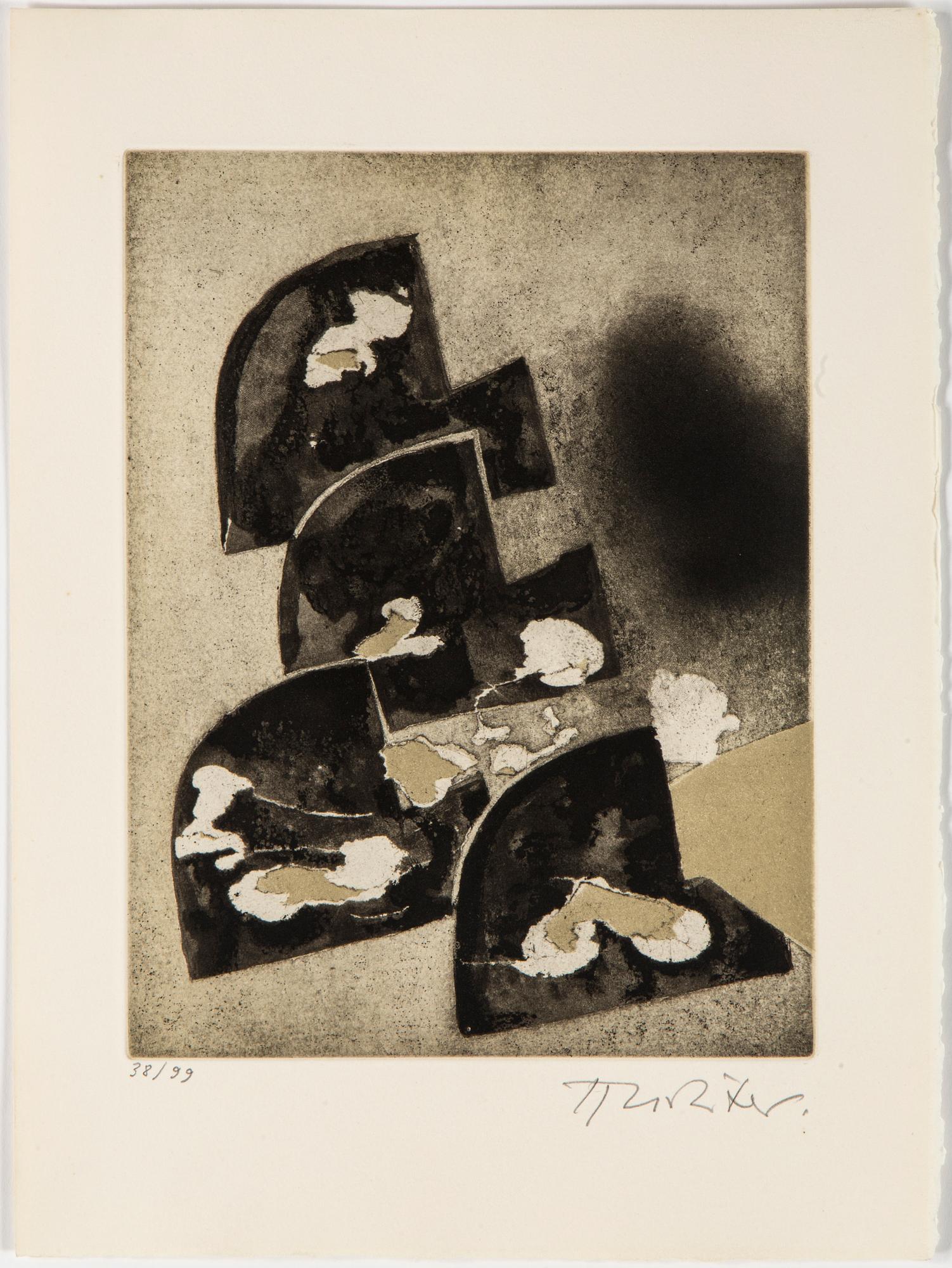 HANS RICHTER, etchings, aquatints in colours (7), signed HRichter and numbered 38/99 with pencil.
