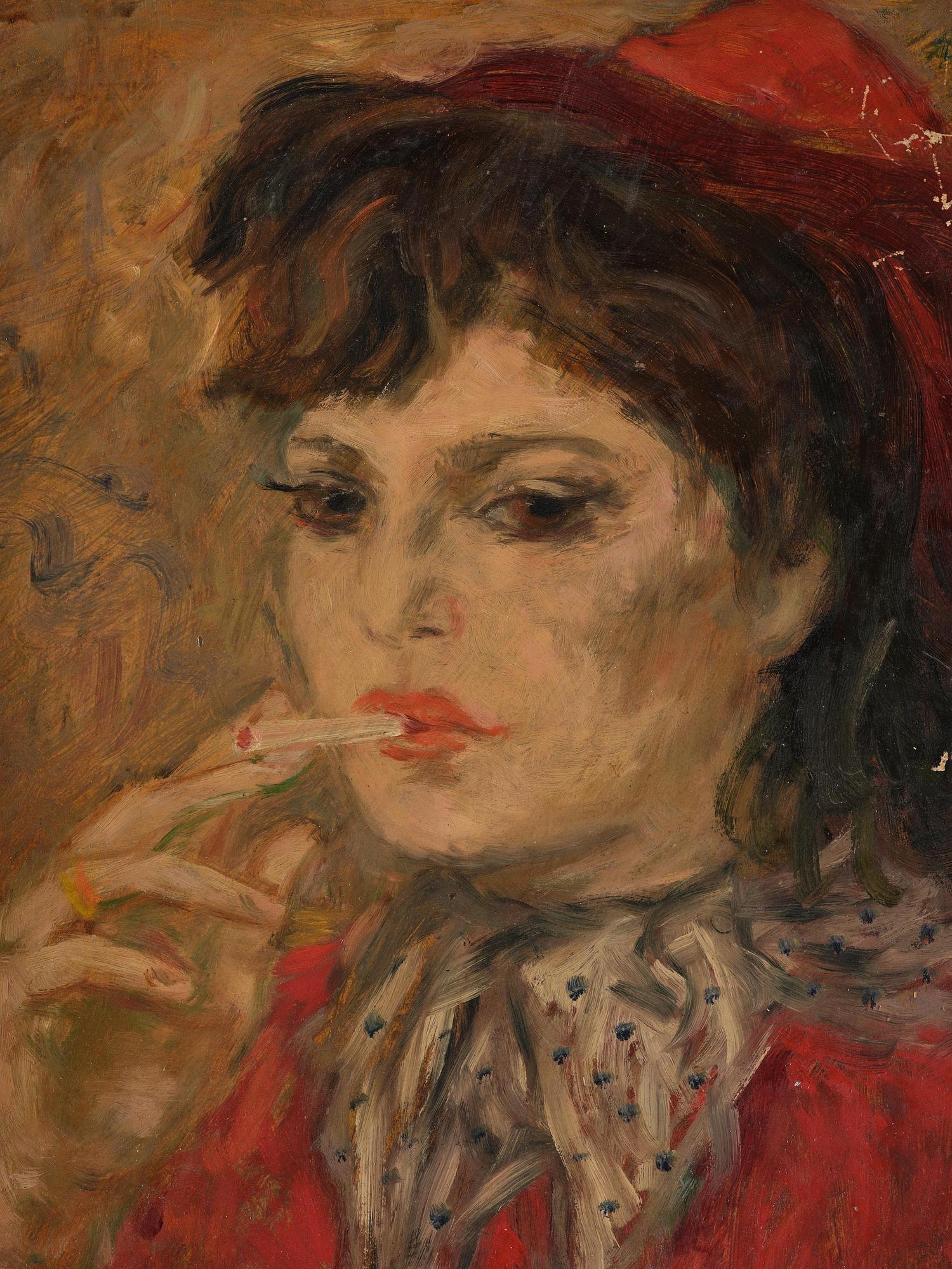 Endel Kõks, Smoking lady in red.
