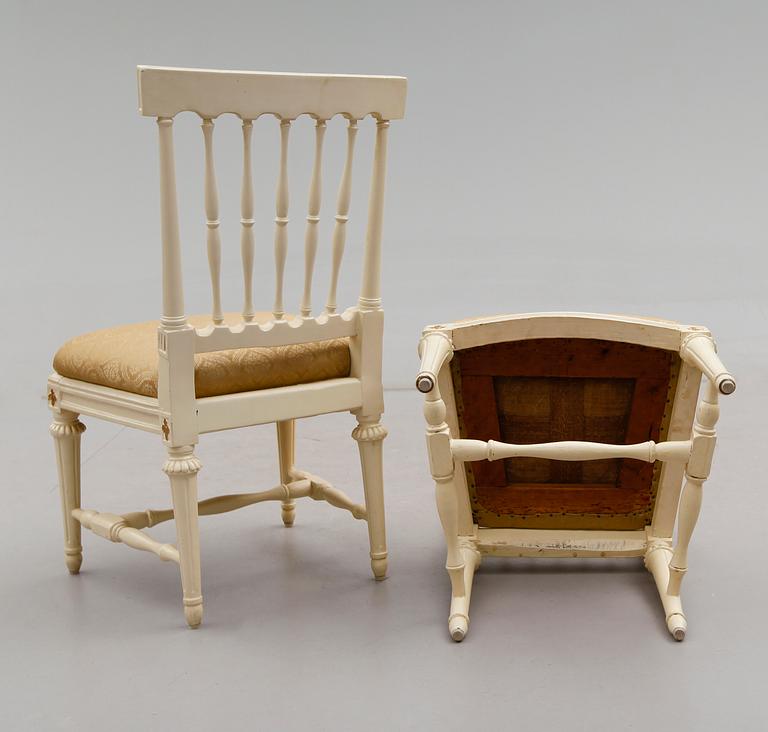 STOLAR, 1 par, gustavianska, 1700-talets slut.
