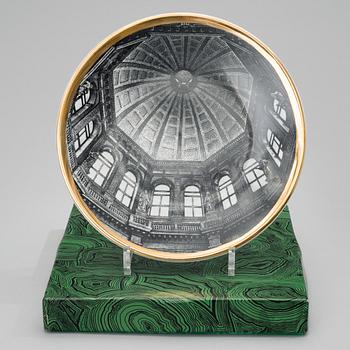 PIERO FORNASETTI, KORISTELAUTASIA, 7 kpl, posliinia, "Cupole d´Italia", Milano, 1960-70 -luku.