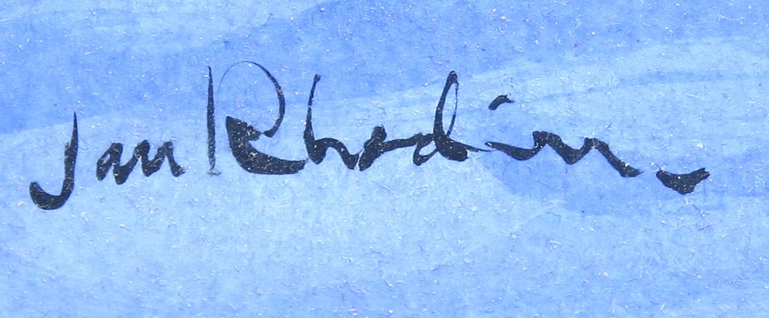 JAN RHODIN, blandteknik, sign.