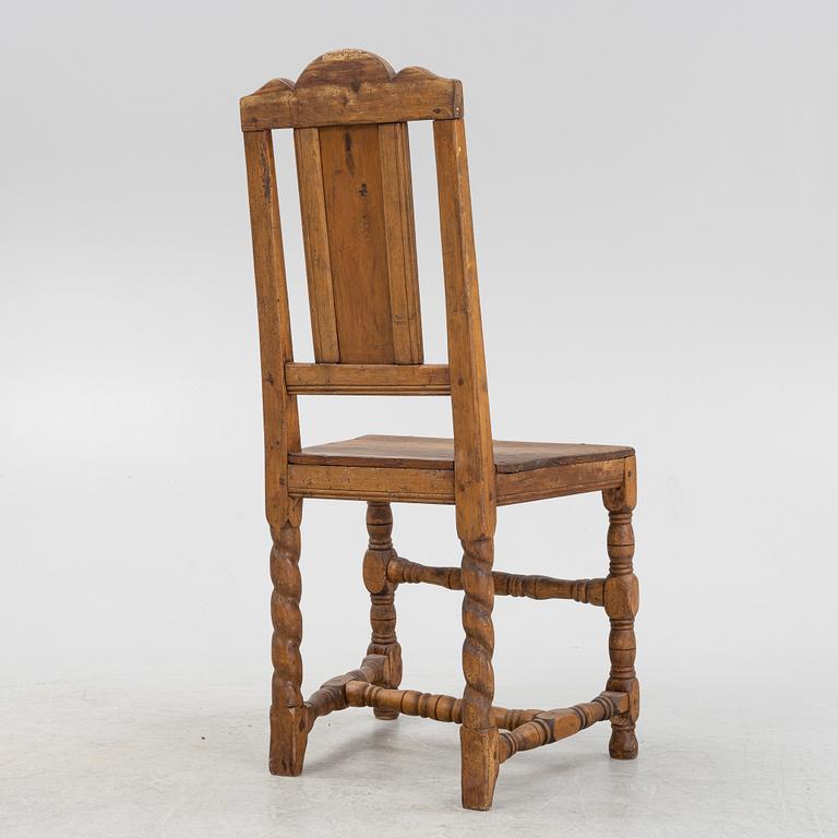 Stol, allmoge, 1800-tal.