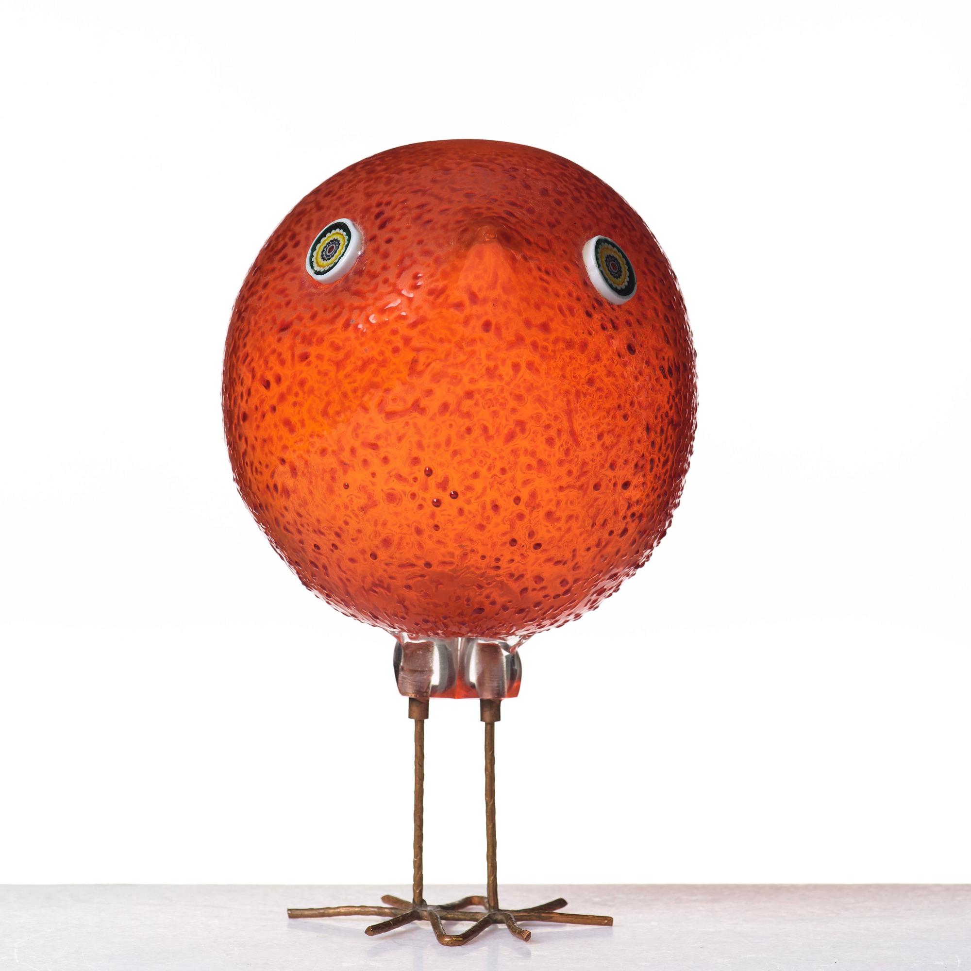 Peter Pelzel, a "Pulcino" glass bird, Vistosi, Italy 1960's.