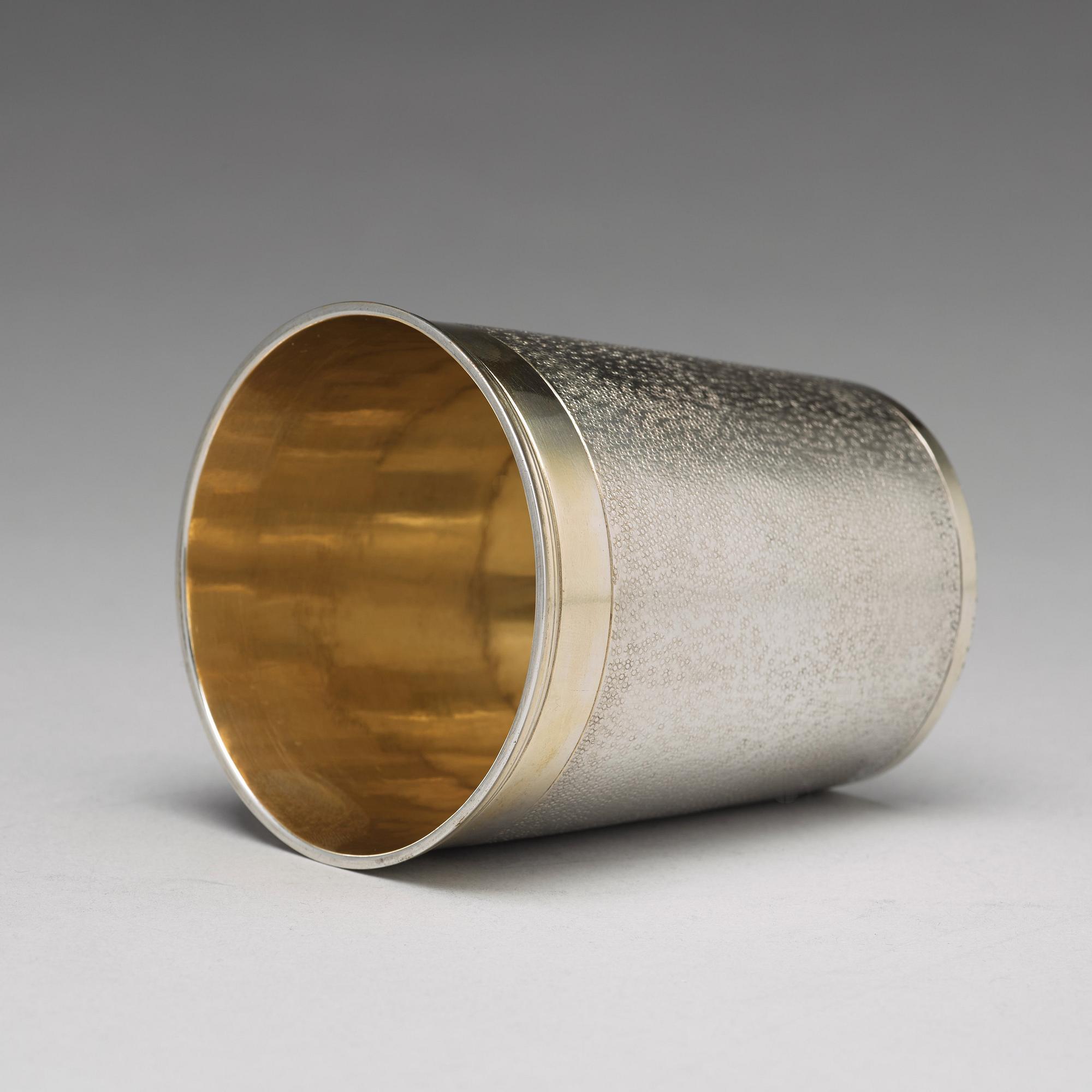 Philipp Stenglin, bägare, silver, Augsburg 1735-1736.