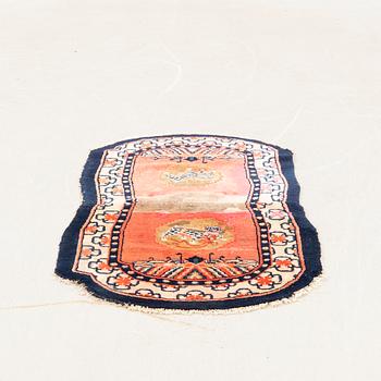 Saddle blanket Tibet semi-antique approx. 118x62 cm.