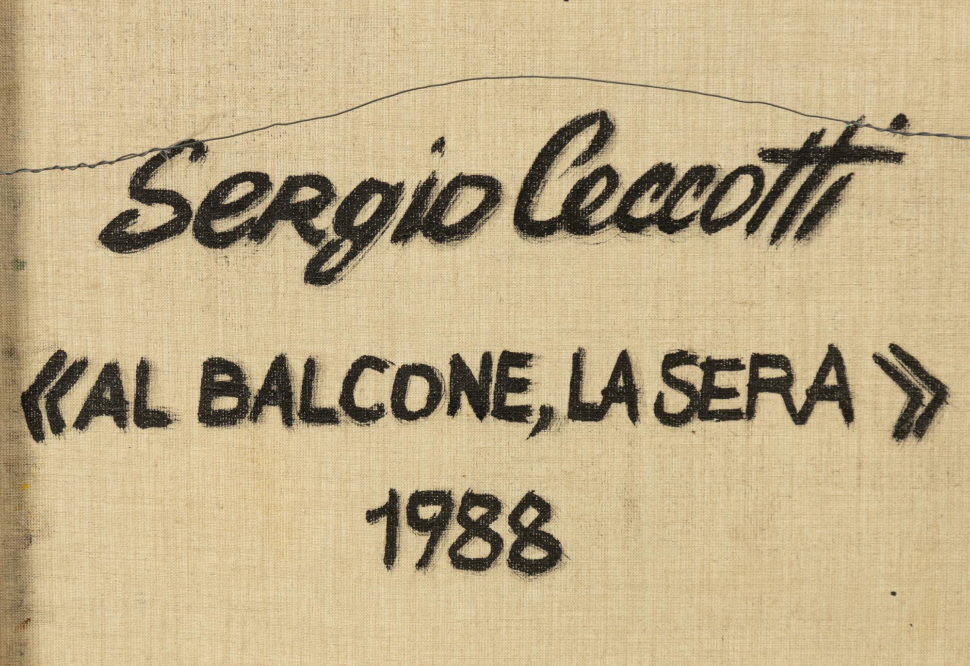 Sergio Ceccotti, "Al balcone, la sera".