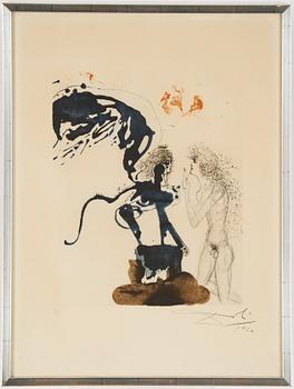 Salvador Dali, etching and heliogravure, signerad och numrerad 39/150.