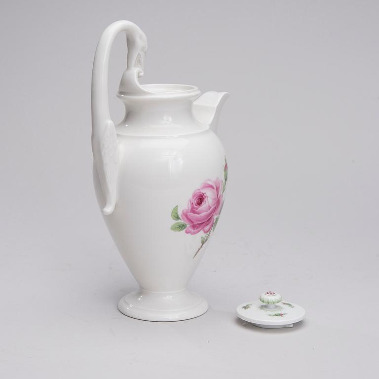 KAFFEKANNA, porslin, Meissen 1920-tal, empirestil.