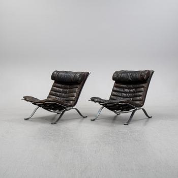 A pair of 'Ari' armchairs designed by Arne Norell, Norells Möbler, model designed in 1966.