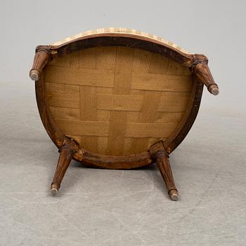 KARMSTOLAR, ett par, Louis XVI, 1700-/1800-tal.