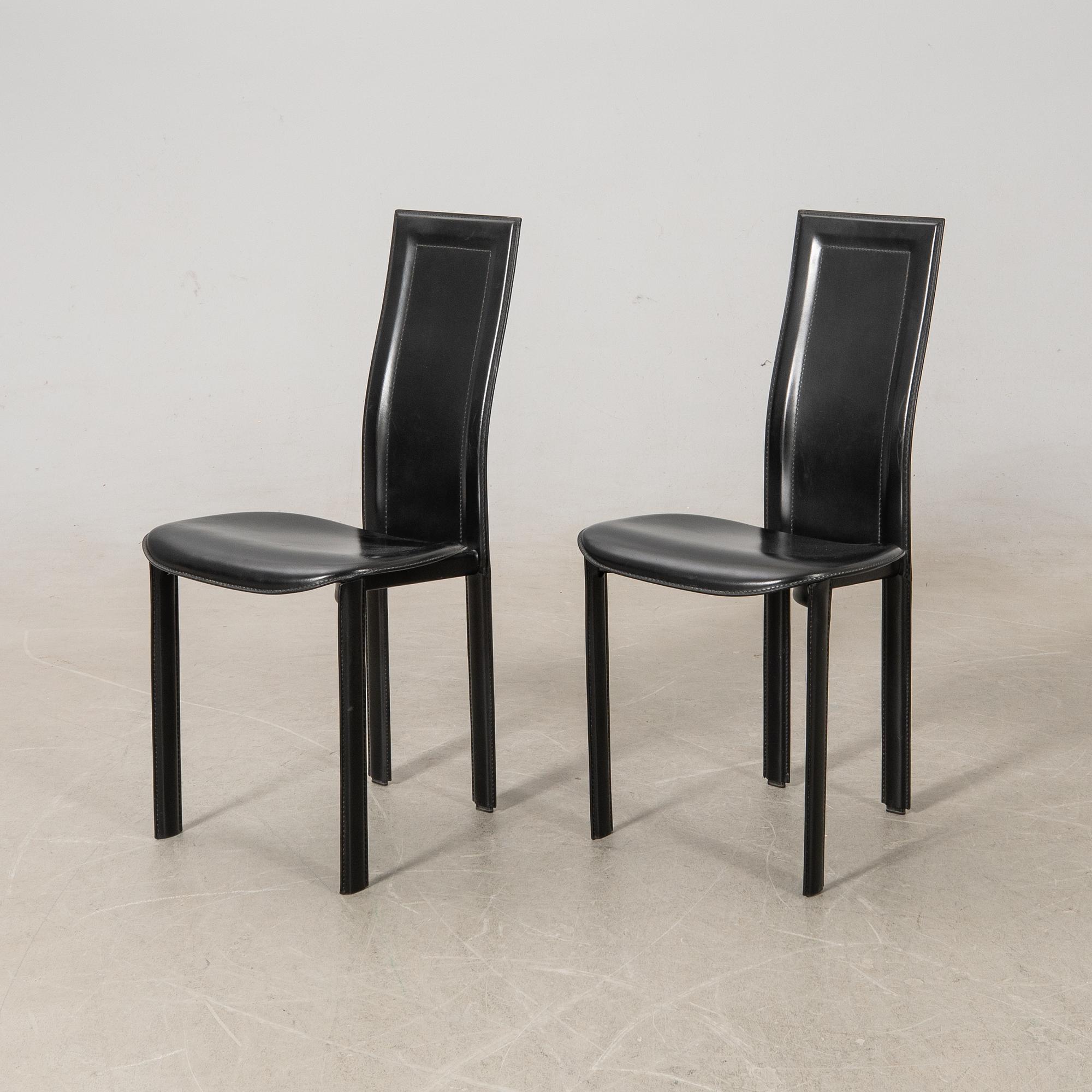 Giorgio Cattelan, chairs, 6 pieces, Italy, 1980s.