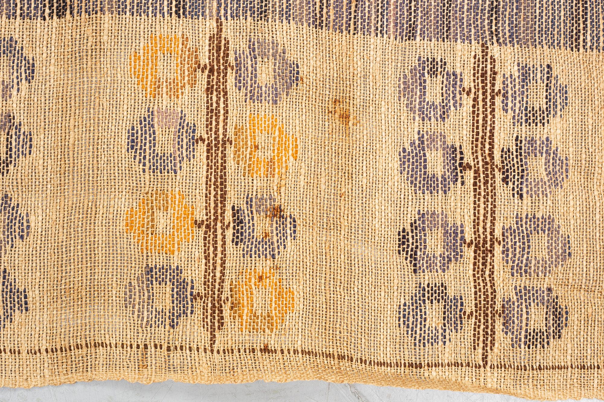 Märta Måås-Fjetterström, a drape, "Blåklockan", flat weave, ca 248 x 151,5-153 cm, signed MMF.