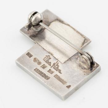 Wiwen Nilsson, three brooches, sterling silver, Lund 1956, 1957 and 1958.
