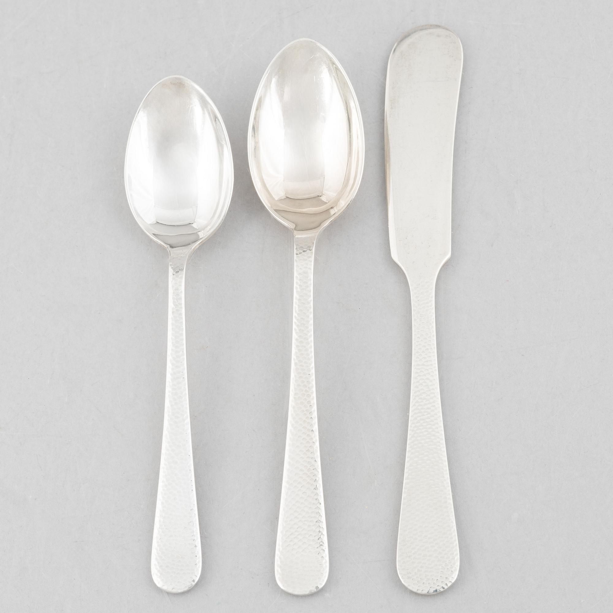 Bestick, 35 delar, sterlingsilver, 1900-tal.