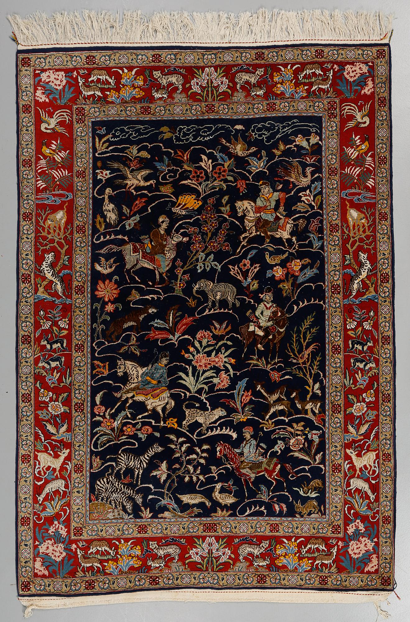 MATTA, troligen Ghom, figural, sent 1900-tal, ca 202 x 139 cm.