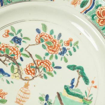 Tallrik, porslin, Kina, Qingdynastin, Kangxi (1662-1722).