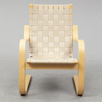 ALVAR AALTO, a model 406 armchair, Artek, Finland, late 20th Century.