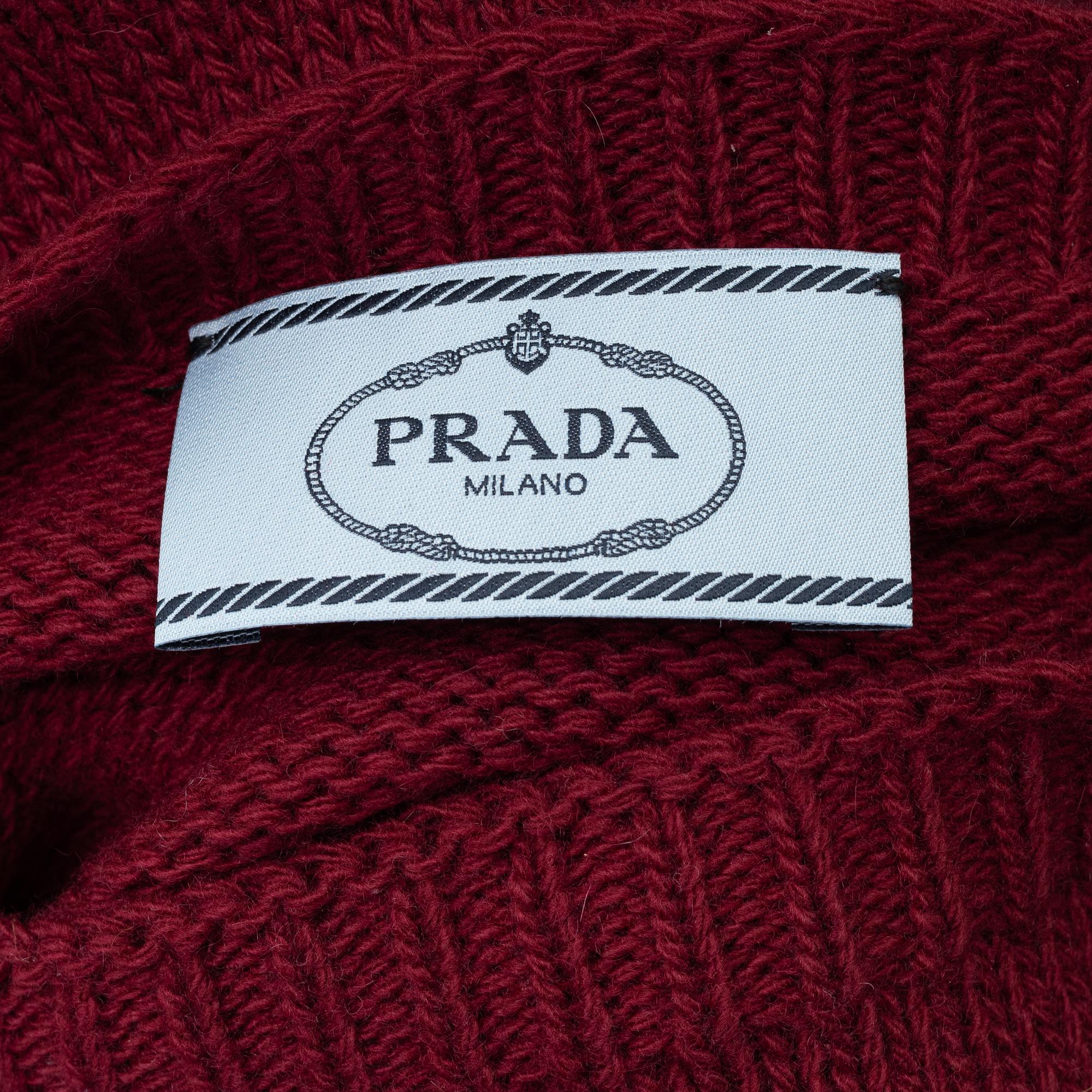 Prada, a knitted wool sweater, size 38.