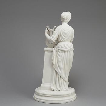 A PARIAN FIGURE, Gustafsberg, second half of the 19th century.