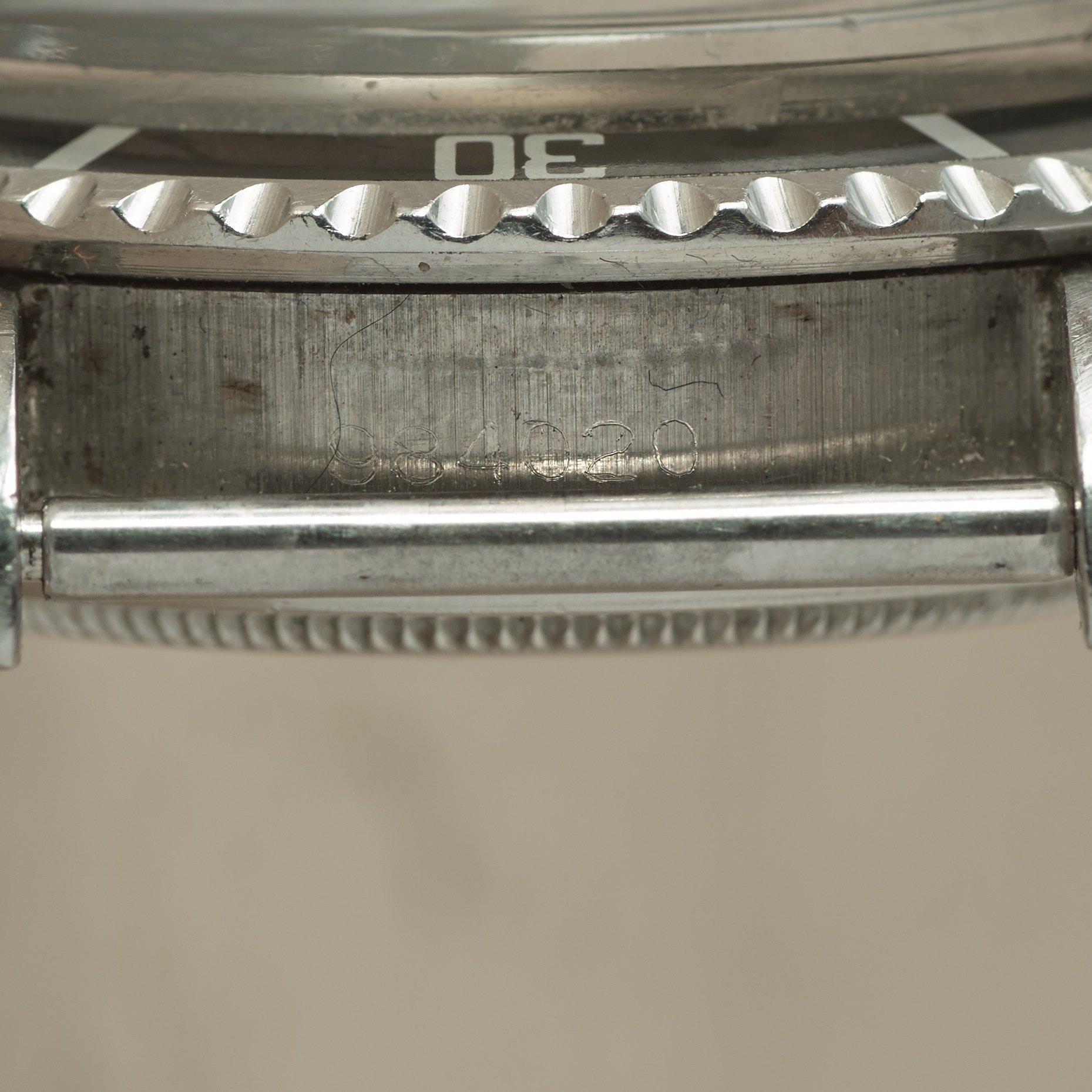 ROLEX, Oyster Perpetual, Submariner (200m=660ft), "Upper-underline, gilt, meter first, pointed crown guards",