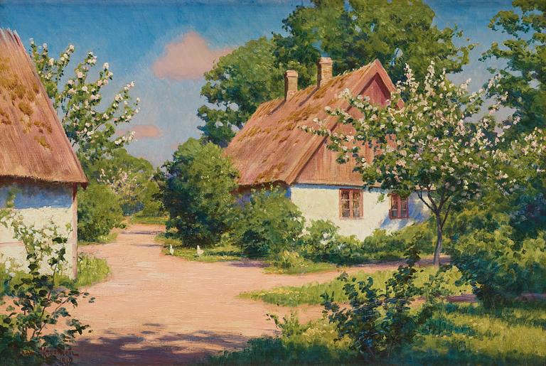 Johan Krouthén, Flowering apple trees.