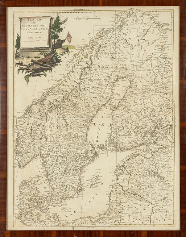 Karta/kopparstick av Antonio Zatta (1757-1797).