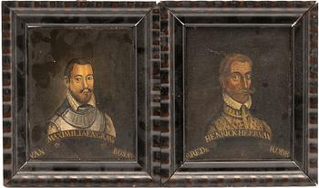 Portrait of a regent, a pair, 17th/18th century.