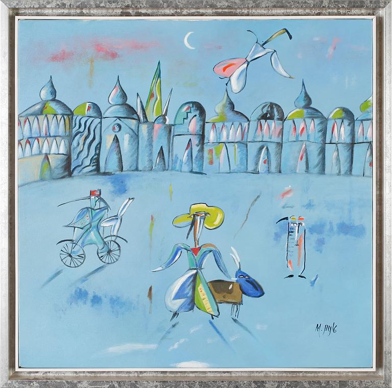 MADELEINE PYK, olja på duk, signerad.