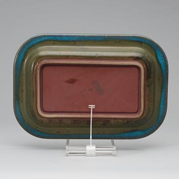 A Wilhelm Kåge 'Farsta' stoneware dish, Gustavsberg Studio 1959.