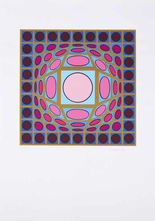 VICTOR VASARELY, färgserigrafi, signerad och numrerad FV 22/30.